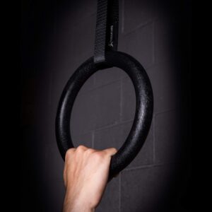 ProsourceFit Fitness Gymnastics Rings with Straps for Total Body Conditioning at Home