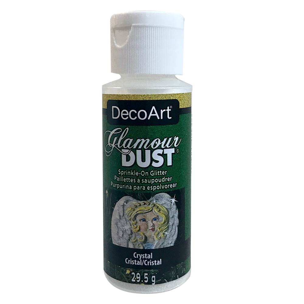 DecoArt DAS37-3 Glamour DUST Glitter Flakes Crystal, Multicolor