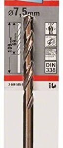 Bosch 2608585859 Metal Drill Bit Hss-Co 7, 5mmx2.72inx4.29In