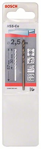 Bosch 2608585841 Metal Drill Bit Hss-Co 2, 5mmx30mmx57mm