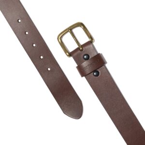 Carhartt Regular Men's Casual Belts, Available in Multiple Styles, Colors & Sizes, Bridle Leather Classic Buckle (Brown), 36