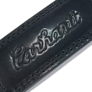 Carhartt Men's Big & Tall Casual, Available in Multiple Styles, Colors & Sizes, Bridle Leather Scratchless Belt (Black), 38