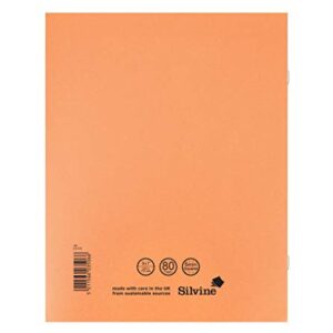 Silvine Exercise Book 5mm Squares 80 Pages 229x178mm Orange Ref EX105 [Pack of 10]