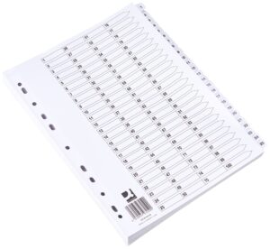 q connect a4 1-100 mylar index