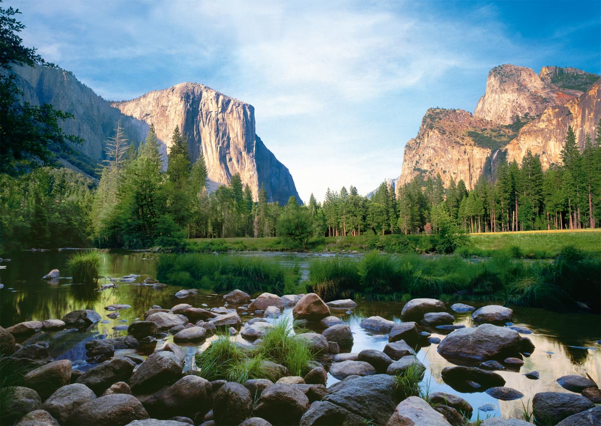 Ravensburger Yosemite Valley - 1000 Piece Jigsaw Puzzle for Adults | Unique Piece Design | Softclick Technology | Ideal Gift for Puzzle Enthusiasts | Pack of 1