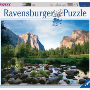 Ravensburger Yosemite Valley - 1000 Piece Jigsaw Puzzle for Adults | Unique Piece Design | Softclick Technology | Ideal Gift for Puzzle Enthusiasts | Pack of 1