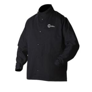 Welding Jacket, Navy, Cotton/Nylon, M