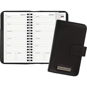 AT-A-GLANCE Day Runner Windsor Undated Refillable Planner, Slim Profile Starter Set, 3-1/4" x 6-3/8", Size 2, Black (103-1599)