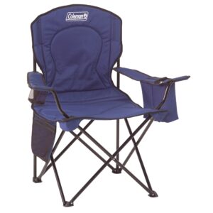 Coleman Portable Camping Chair with 4-Can Cooler - Perfect for Camping, Tailgates, Beach, Sports and More