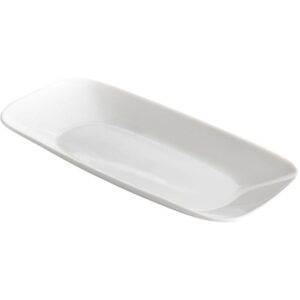 Corelle Square Round 10-1/2-Inch Serving Tray, Pure White