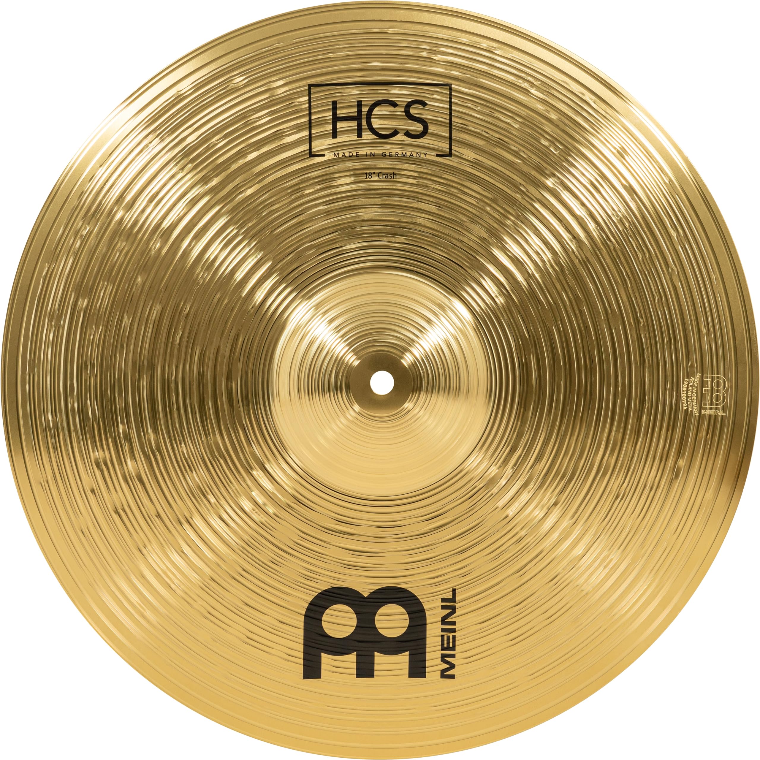 Meinl 18” Crash Cymbal – HCS Traditional Finish Brass for Drum Set, Made In Germany, 2-YEAR WARRANTY (HCS18C)