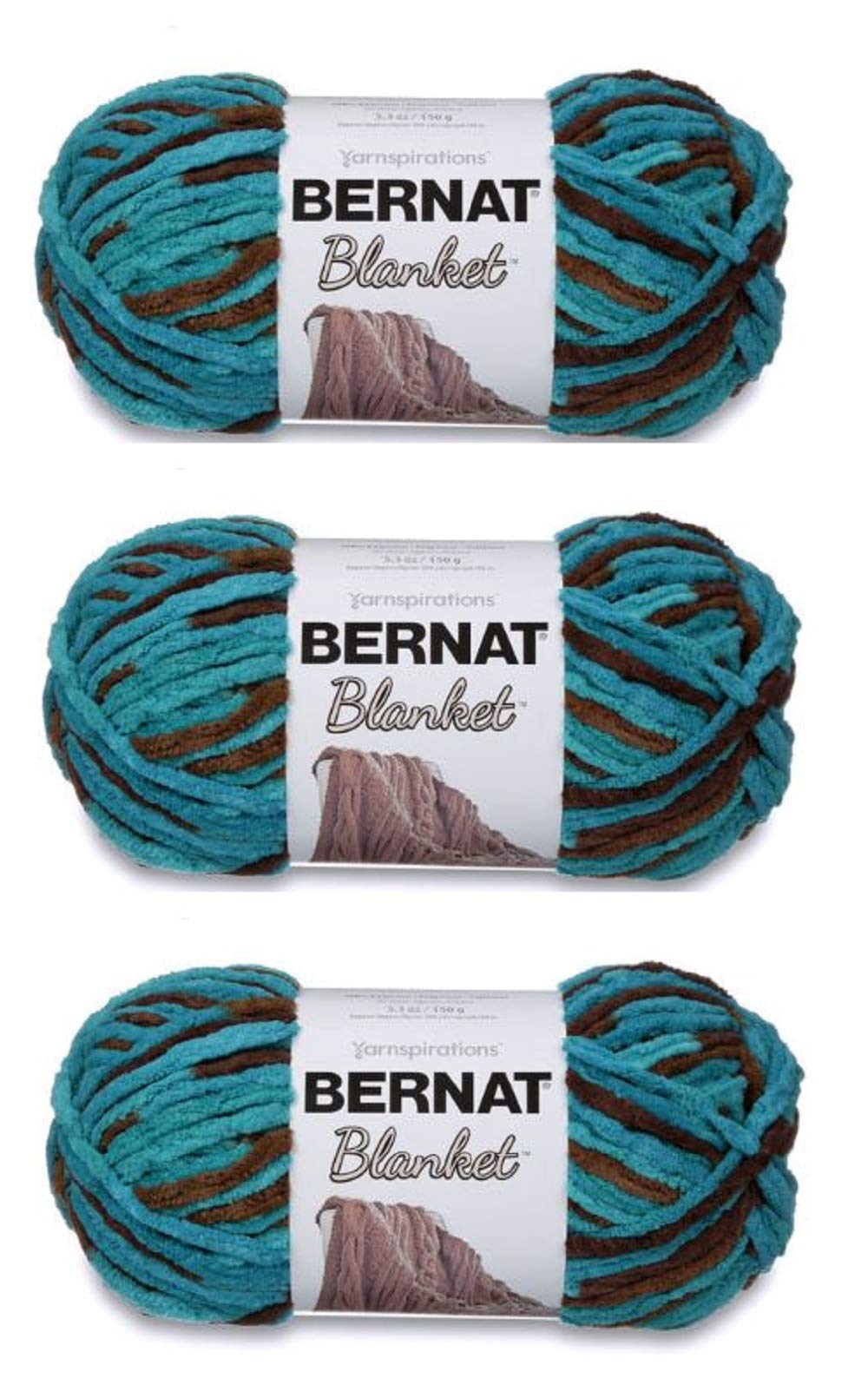 Bernat 161200-203 Blanket Yarn - Mallard Wood