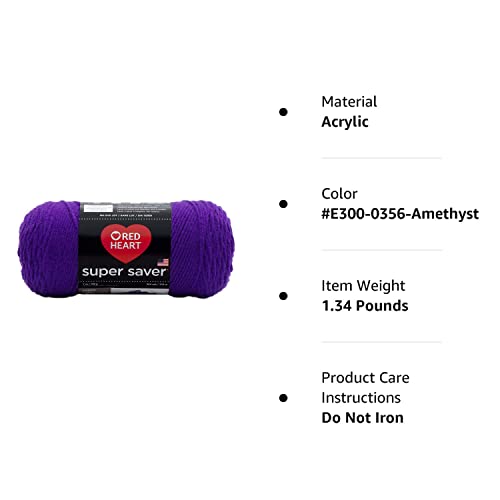 Red Heart Super Saver Yarn-Amethyst