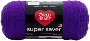 red heart super saver yarn-amethyst