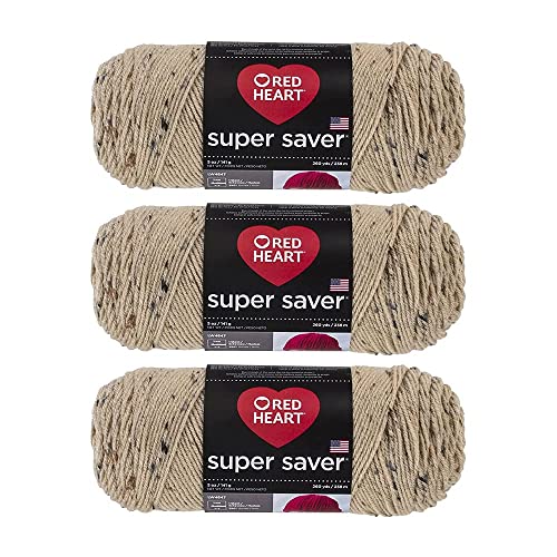 Red Heart Super Saver Yarn-Buff Fleck