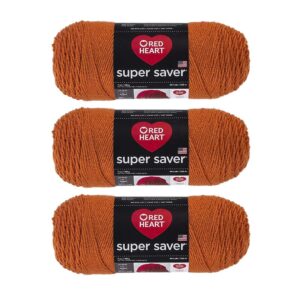 red heart super saver yarn (3-pack) carrot e300-256