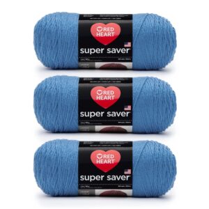 Red Heart Super Saver Yarn (3-Pack) Delft Blue E300-885