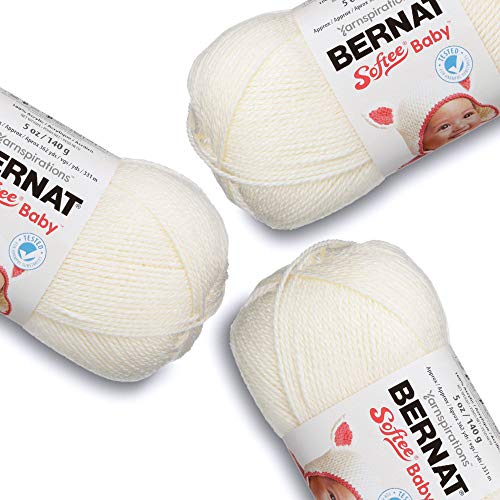 Bernat 166030-30008 Softee Baby Yarn - Solids - Antique White