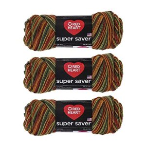 bulk buy: red heart super saver yarn (3-pack) fall e300-981