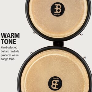 Meinl Percussion FWB190AF Free Ride Series Wood Bongos, Amber Flame Finish