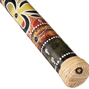 Meinl Percussion RS1BK-S 16" Small Bamboo Rain Stick with Sustaining Trickle Effect and Hand Painted Design