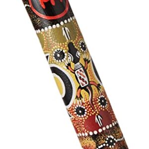 Meinl Percussion RS1BK-S 16" Small Bamboo Rain Stick with Sustaining Trickle Effect and Hand Painted Design