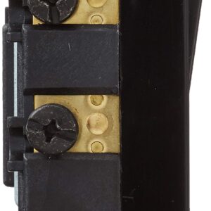 Leviton 5604-2E 15 Amp, 120/277 Volt, Decora Rocker 4-Way AC Quiet Switch, Residential Grade, Grounding, Black