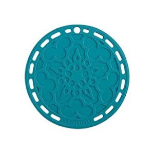 Le Creuset Silicone French Trivet, 8" , Caribbean