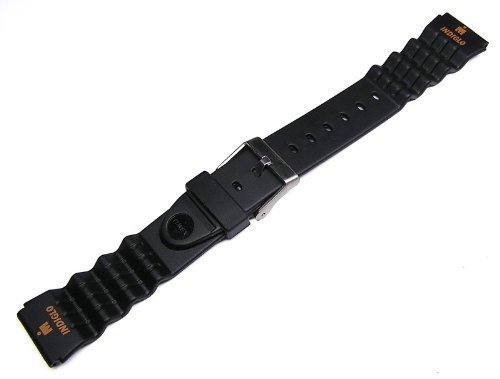 RARE 19mm Timex Black Watch Band for Vintage Ironman Triathlon LAP 100, 70381, 70457, TX470381