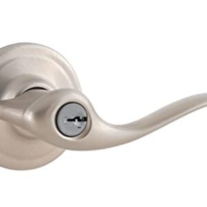 Weiser 9GLA5350-071 Lever Lock Entry Welcome Home Toluca Satin Nickel Right Handed