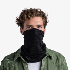 Black Merino Wool Buff