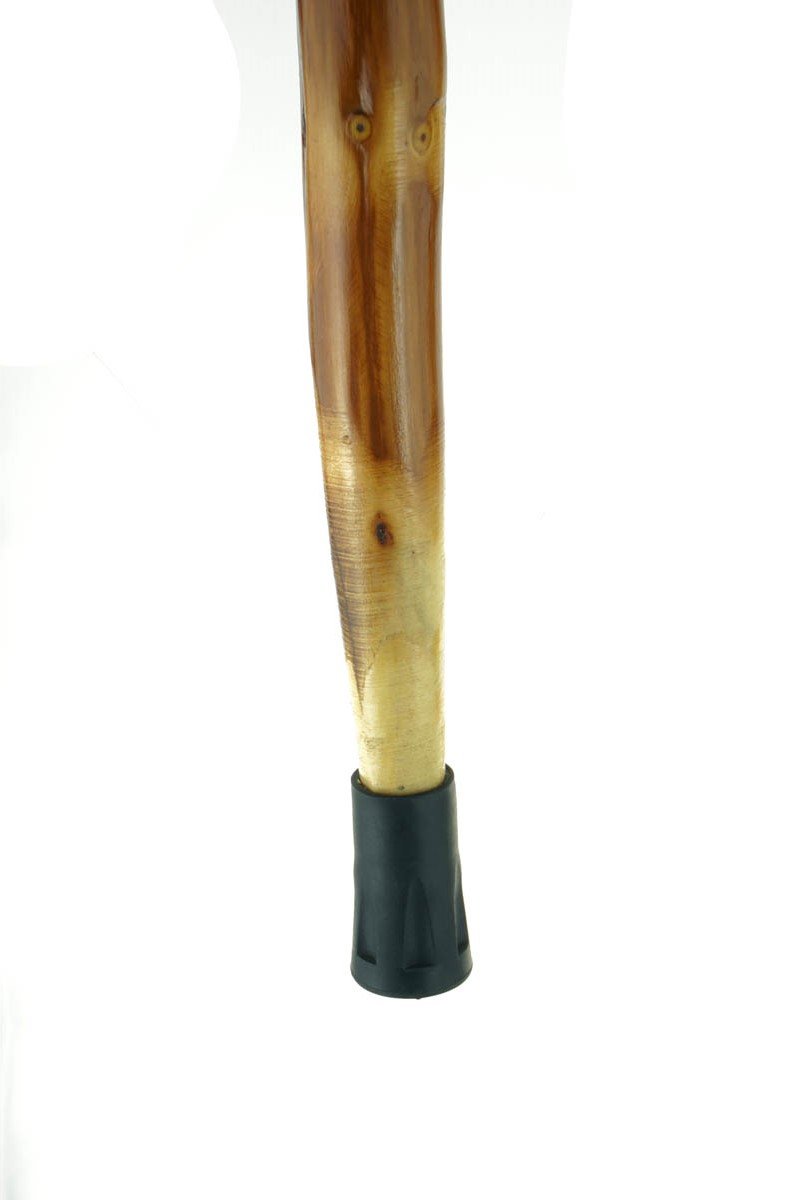 SE Survivor Series 55" Hand Carved Wolf Hiking Stick, Weatherproof, Rope Wrapped, Metal Tip - WS626-55RW