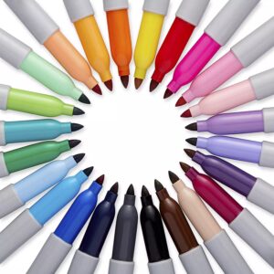 Sharpie Permanent Markers Fine Assorted Colors - 24ct