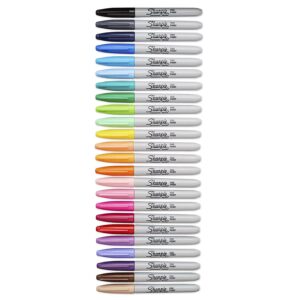 Sharpie Permanent Markers Fine Assorted Colors - 24ct