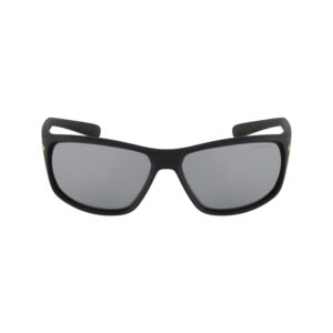 Nike Adrenaline Sunglasses, Matte Black, Grey with Silver Flash Lens