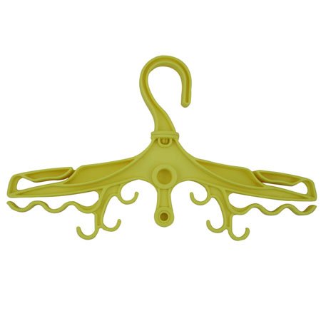 Promate Multi-purpose Hanger for Scuba Diving BC Wet/Dry Suit & Gear, Yellow