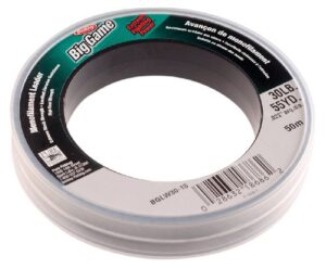 berkley trilene® big game™ monofilament leaders, clear, 30lb | 13.6kg, 55yd | 50m fishing line, suitable for saltwater environments