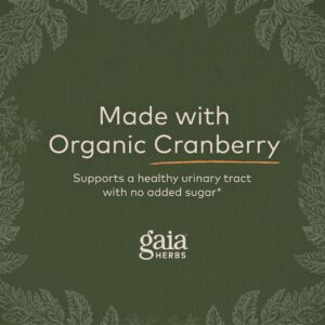 Gaia Herbs Cranberry Concentrate - Helps Maintain Urinary Tract Health - Made with Organic Cranberry Fruit Juice Extract in Convenient Capsules - 60 Vegan Liquid Phyto-Capsules (30-Day Supply)