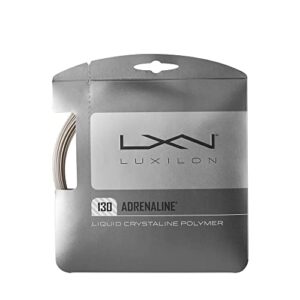 luxilon adrenaline 130 tennis string - set, grey