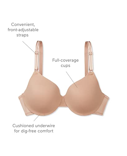 Warner's womens This is Not BraÂ™ Cushioned Underwire Lightly Lined T-shirt 1593 bras, Toasted Almond, 38C US