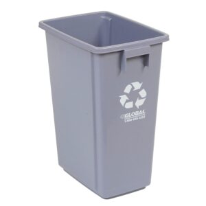 global industrial recycling container - gray 15 gallon 12" w x 18" d x 24" h