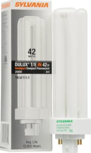 sylvania 20890 compact fluorescent 4 pin triple tube 4100k, 42-watt , cool white