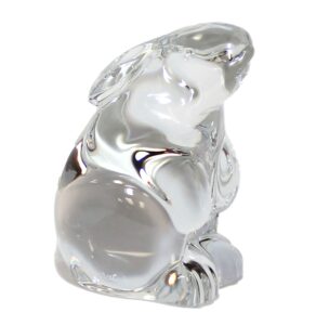 baccarat crystal sitting rabbit figurine