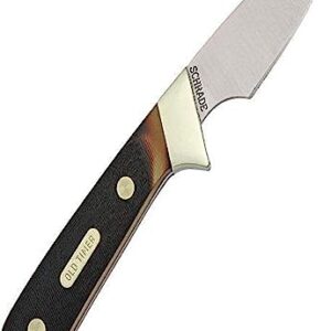 Old Timer 156OT Lil Finger 6.6in High Carbon S.S. Full Tang Fixed Blade Knife with 2.5in Drop Point and Sawcut Handle for Outdoor, Hunting and Camping