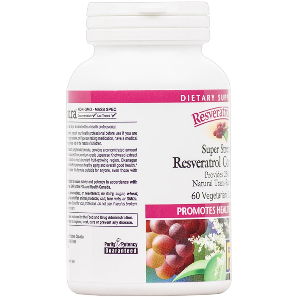 ResveratrolRich by Natural Factors, Super Strength Resveratrol Concentrate, Promotes Healthy Aging, 60 capsules (60 servings)