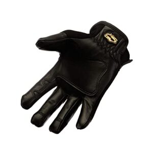 SetWear Pro Leather Gloves, Black Medium