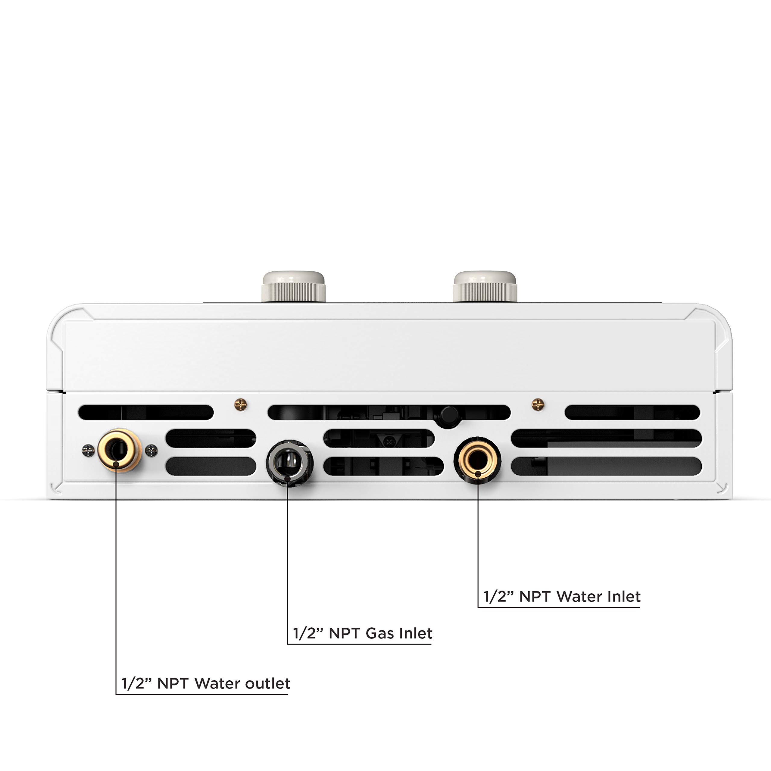 Eccotemp fvi12-NG FVI-12 Natural Gas, 3.5 GPM, High Capacity Tankless Water Heater, White