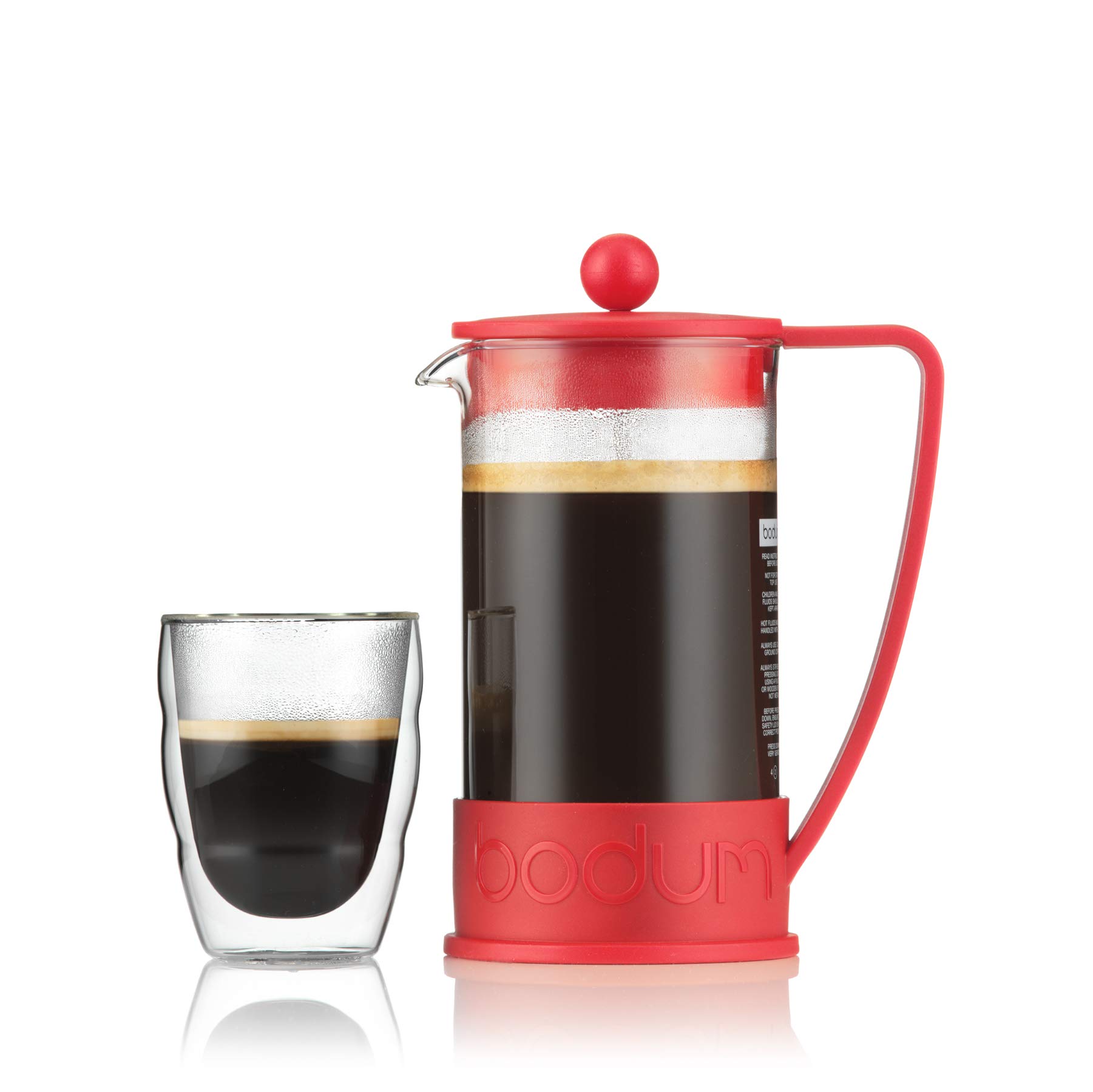 Bodum Brazil Three Cup French Press Coffee Maker - Red