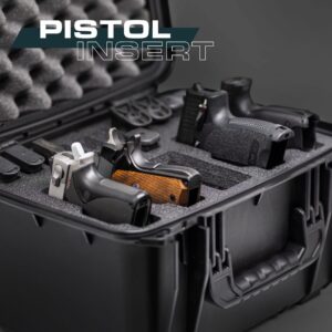 Seahorse 540 Heavy Duty 4 Pistol Case - TSA Approved/Mil Spec / IP67 Waterproof/USA Made for Firearms, Pistols, Handguns; Stores 4 Pistols and 12 Magazines