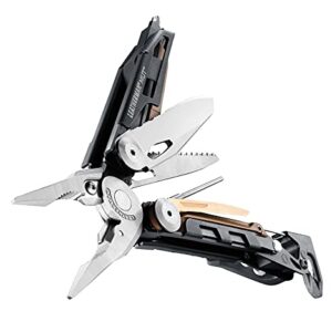 LEATHERMAN, MUT Multitool with Premium Replaceable Wire Cutters and Firearm Tools, Stainless Steel with MOLLE Brown Sheath